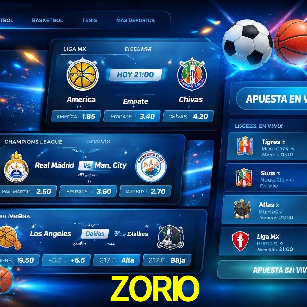 Mercados de apuestas deportivas ZORIO para jugadores en México